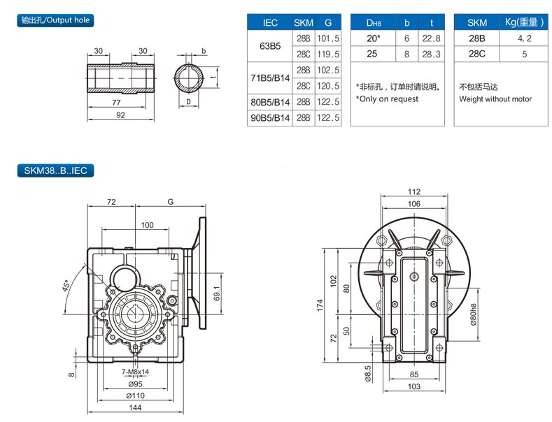 精密行星減速機SKM28B-58C（IEC）5.png