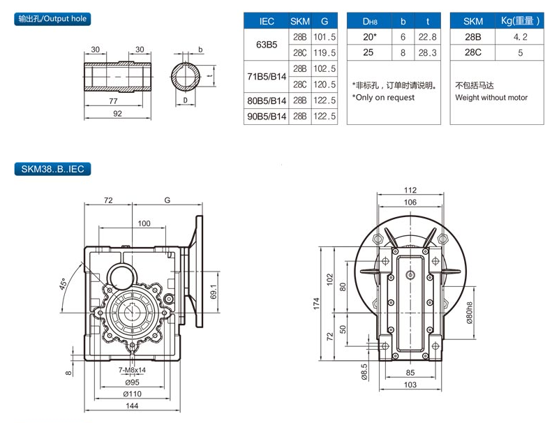 精密行星減速機SKM28B-58B（IEC）5.png